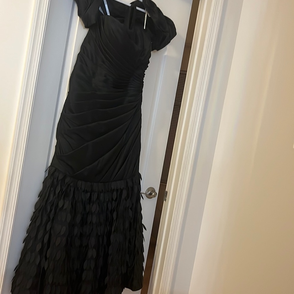 Black ball gown